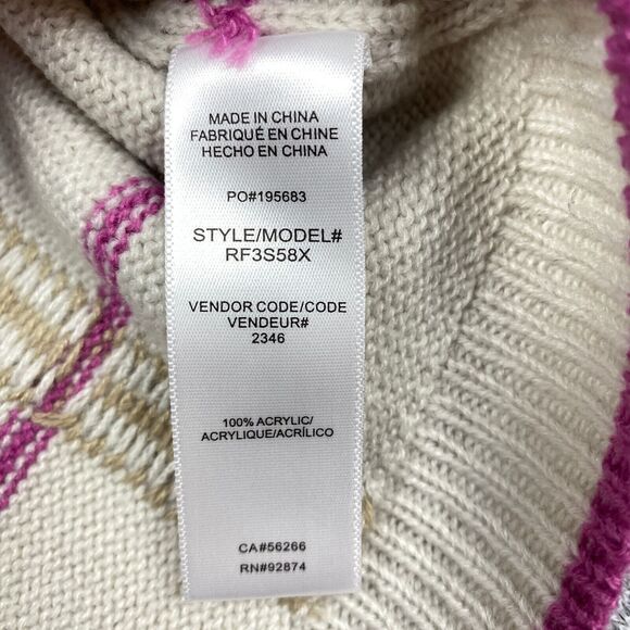 Splendid Womens Plaid Knit Crew Neck Sweater Top Size Large MSRP $148 - Picture 15 of 16